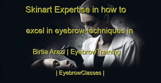 Skinart Expertise in how to excel in eyebrow techniques in Birtia Arazi | EyebrowTraining | EyebrowClasses | SkinartTraining-India